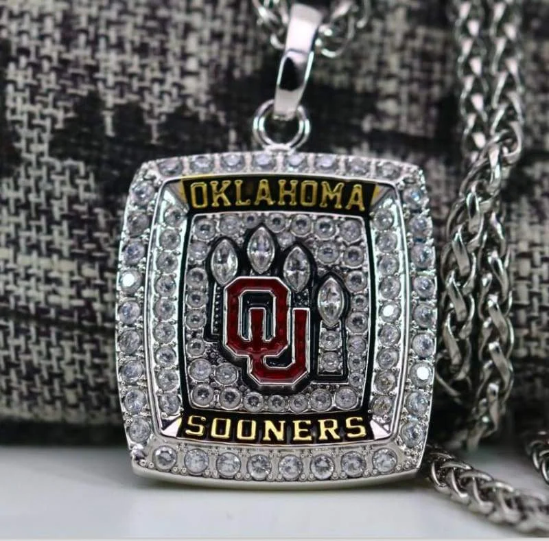 (2018) Oklahoma Sooners College Football Championship Pendant - Premium Series