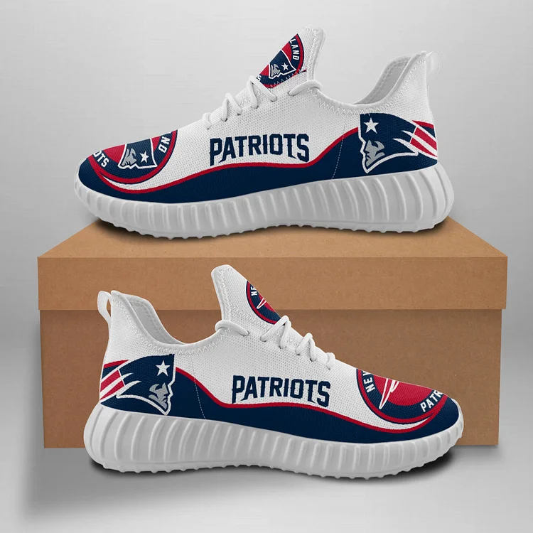 New England Patriots Unisex Comfortable Breathable Print Running Sneakers