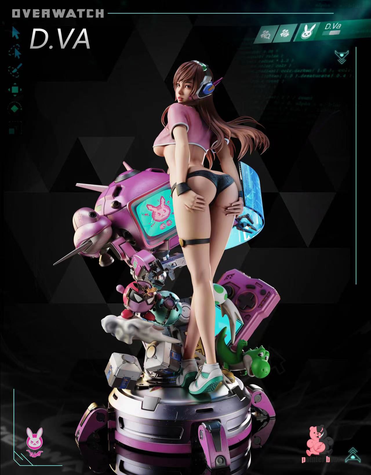 1/4 Scale E-Girl D.Va - Overwatch Resin Statue - Pointer bear Studio [In  Stock]