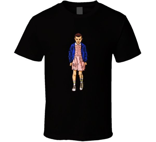 Stranger Things Tv Show Eleven Character Trending Worn Look T Shirt - Life is Beautiful for You - SheChoic