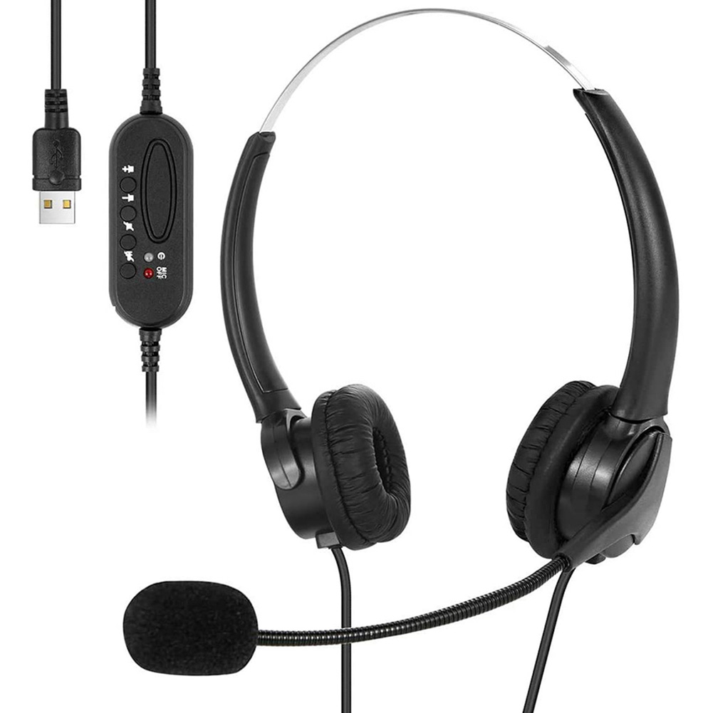 USB Headset w/ Gooseneck Mic Call Center Office PC On Ear Wired Headphones, 501 Original
USB Headset w/ Gooseneck Mic Call Center Office PC On Ear Wired Headphones, 501 Original