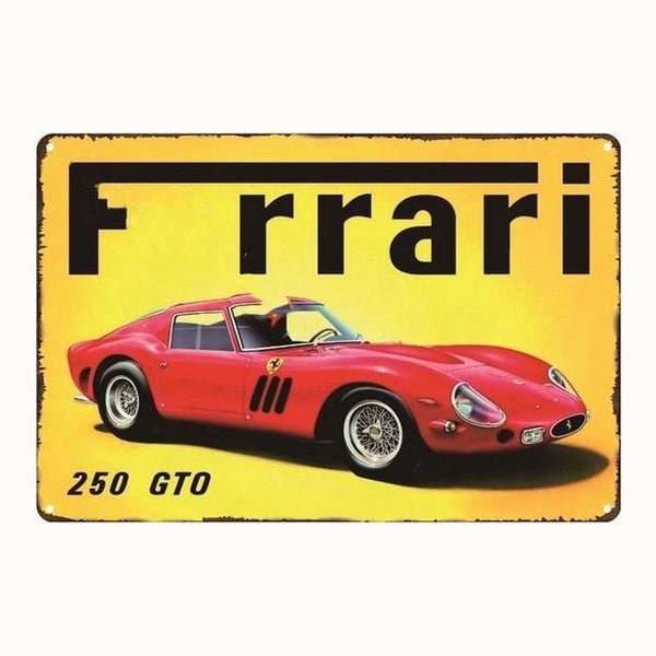 Frrari 250 GTO Car - Vintage Tin Signs/Wooden Signs - 20*30cm/30*40cm