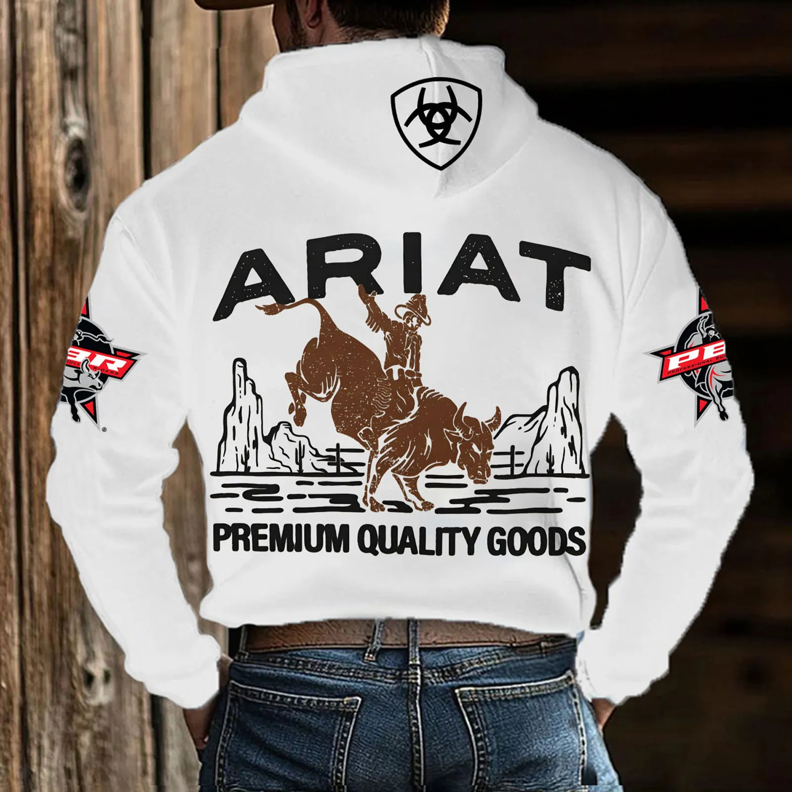 Premium Fleece-lined Hoodies For Men's Western Outdoor Enthusiasts