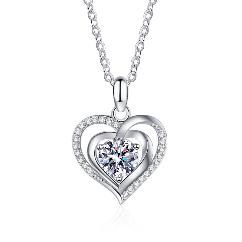 Heart Moissanite Necklace