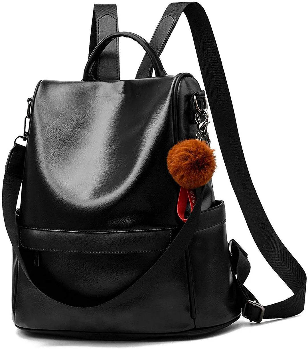 Women Backpack Purse PU Leather Anti-theft Casual Shoulder Bag Fashion Ladies Satchel Bags