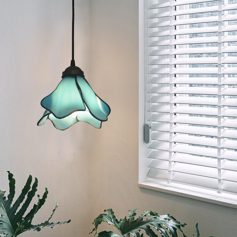 Creative Mediterranean Decor Stained Glass Tiffany Pendant Lights