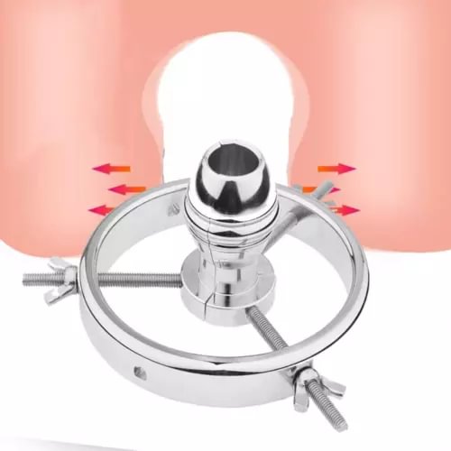 pornhint Pornhint Metal Spreader Dilator Expander Plug Extreme Speculum Chastity Device for Couple Libido