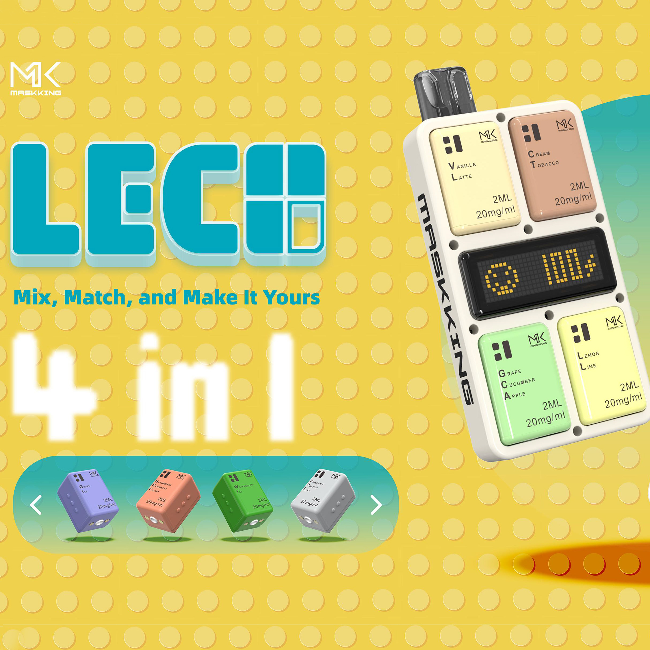 Maskking Leco 4-in-1 Pod: Ultimate Compact Vape Review OPVape