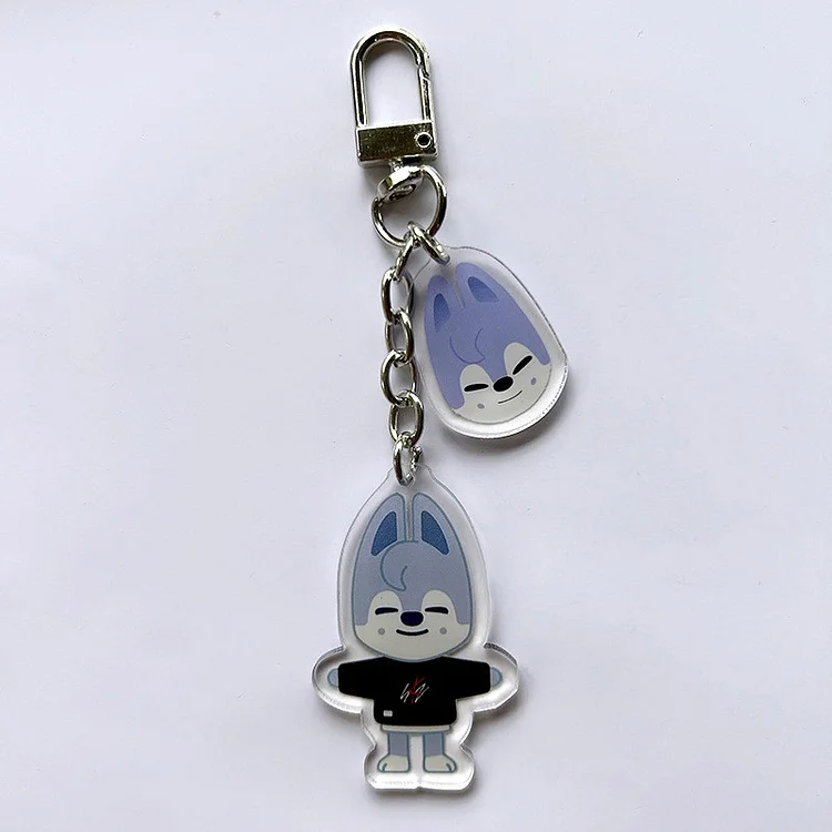 Stray Kids SKZOO Double Pendant Acrylic Keychain