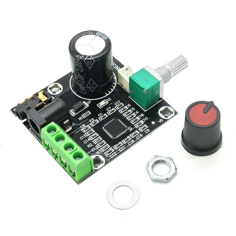 12V 2x10W Dual Channel D Class HiFi Audio Stereo Amplifier Audio Board