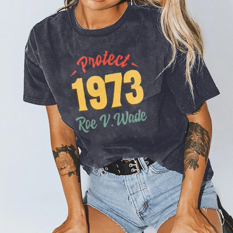Vefave Protect 1973 Printed Short Sleeve T-Shirt