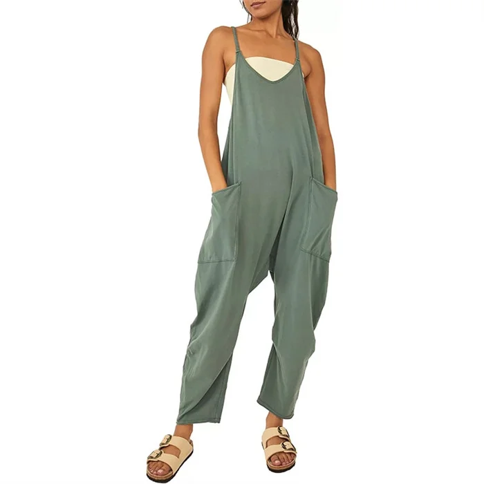 💕Wide Leg Jumpsuit with Pockets (Buy 2 Free Shipping)