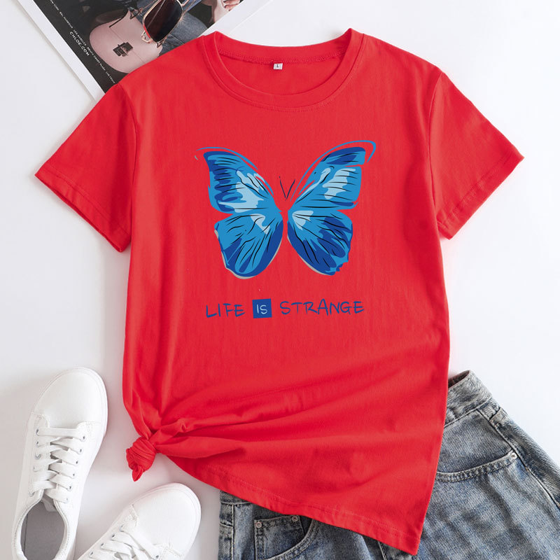 Life Is Strange Butterfly Women's Cotton T-Shirt | ARKGET