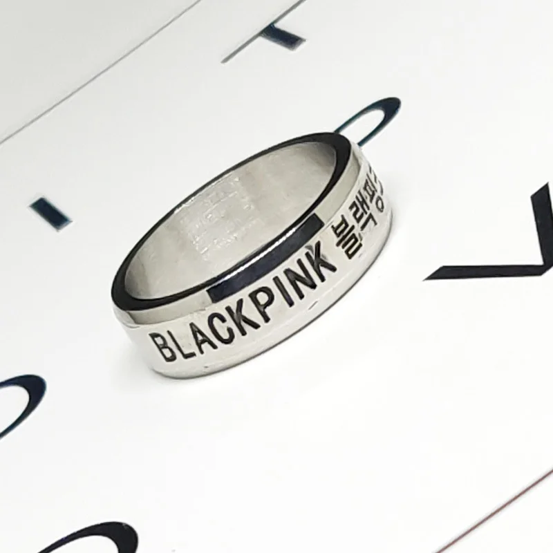 Blackpink Titanium Steel Ring Name Rings
