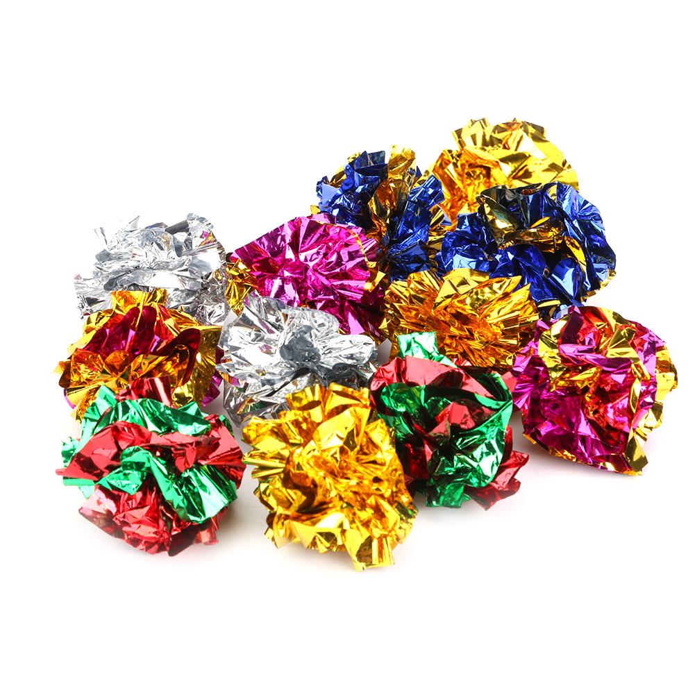 12pcs Colorful Ball Sound Tin Paper Toy Cat Crinkle Balls Playing Pets Toys, 501 Original
12pcs Colorful Ball Sound Tin Paper Toy Cat Crinkle Balls Playing Pets Toys, 501 Original