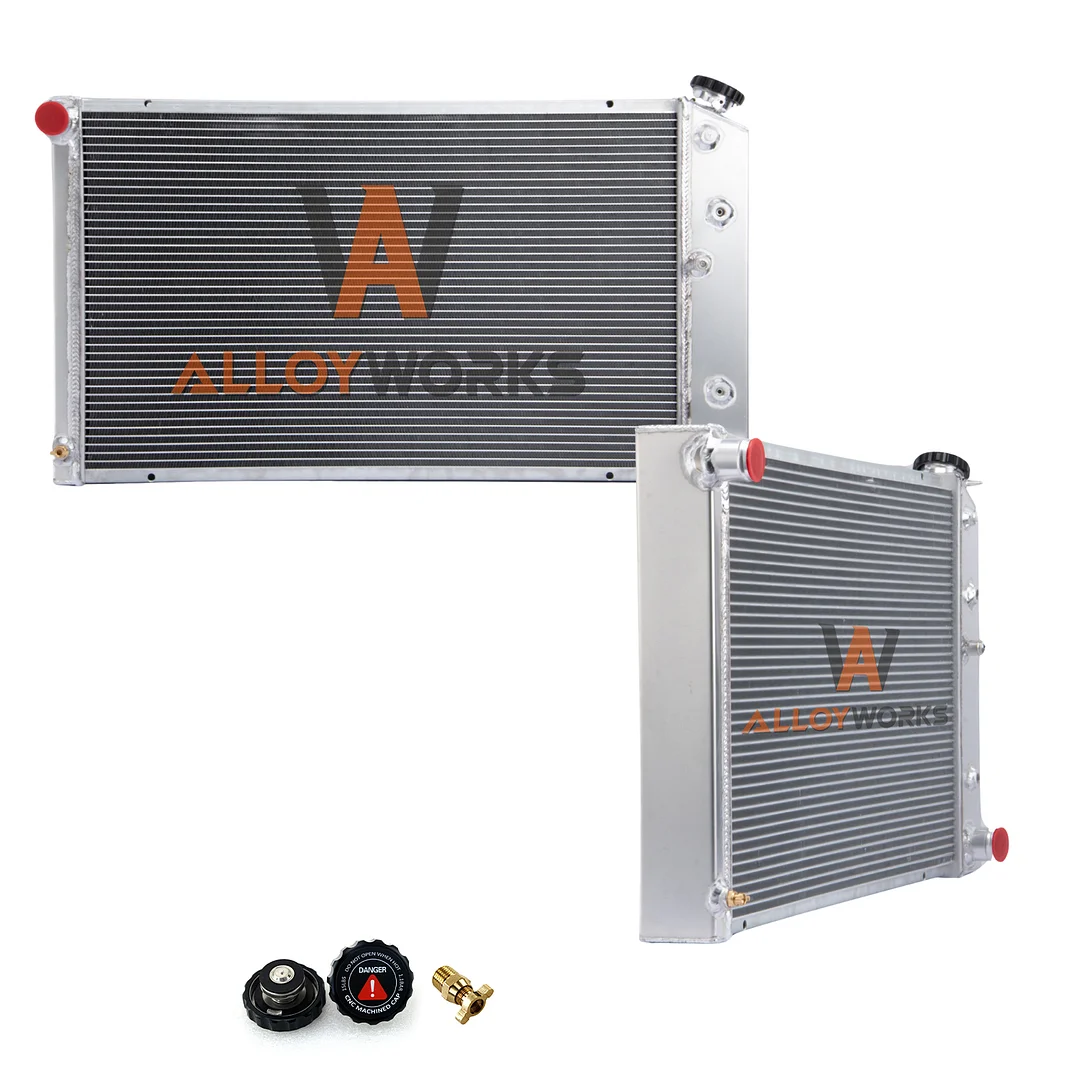 Alloyworks 3 Row Radiator For Chevy C10 C20 C30 K10 K20 Camaro Impala 70-81/Caprice 71-90