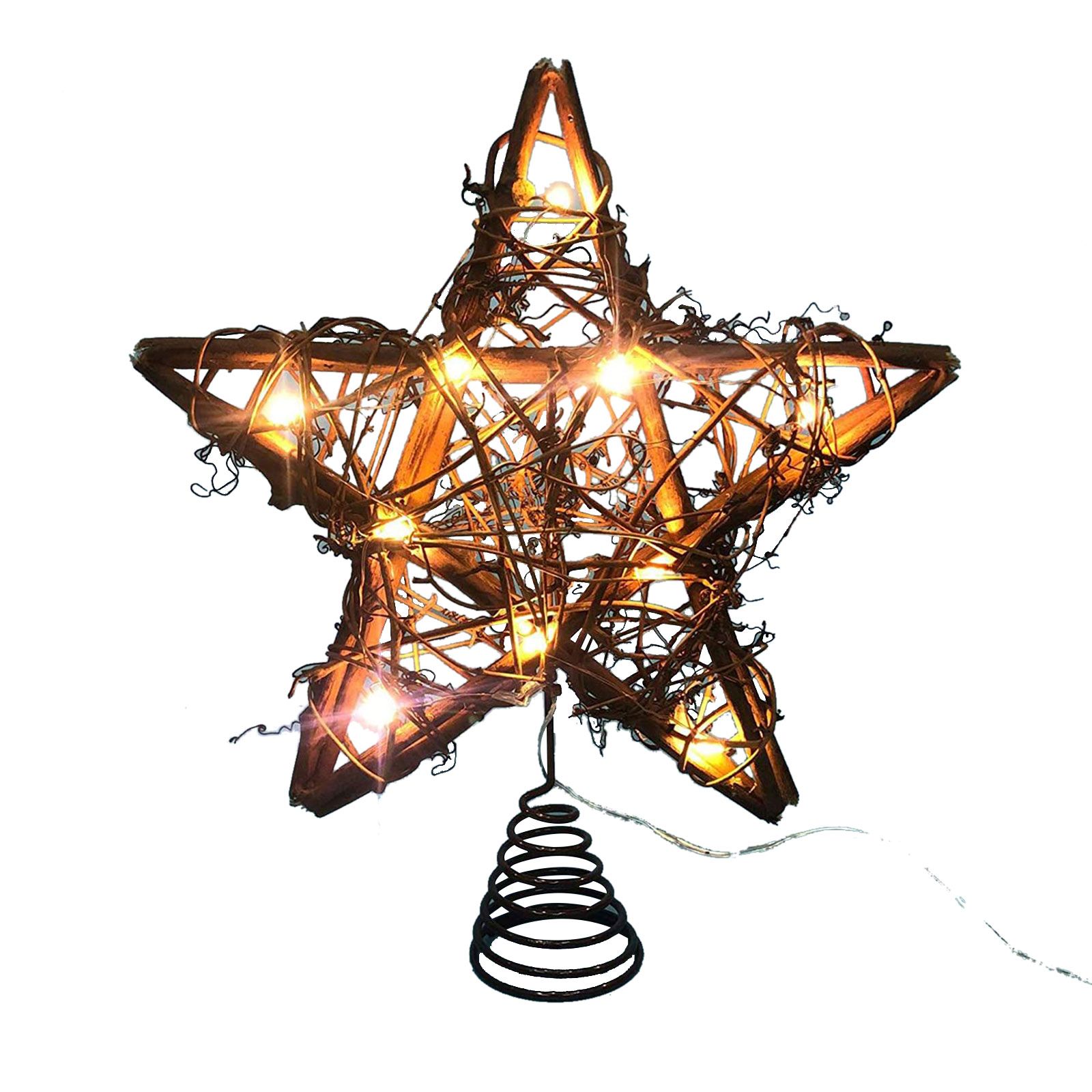 Christmas Tree Topper Star - 30 LED Glittered Treetop & 10ft Light String, 501 Original
Christmas Tree Topper Star - 30 LED Glittered Treetop & 10ft Light String, 501 Original