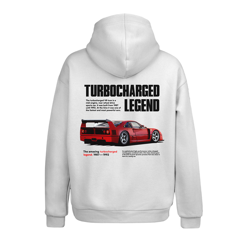 Turbocharged Legend Printed Men's Hoodie - Devcarry
