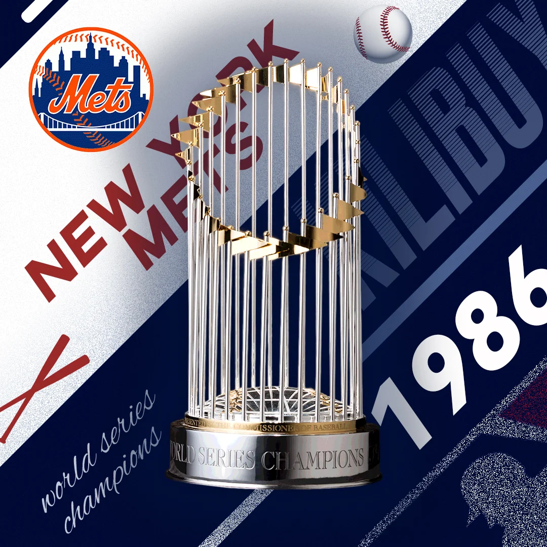 【MLB】1986 NEW YORK METS MLB WORLD SERIES WINNER 