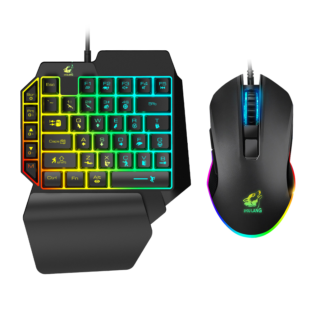 Handed Gaming Keyboard Mouse Combo Set Ergonomic Design for PUBG PC Gamer, 501 Original
Handed Gaming Keyboard Mouse Combo Set Ergonomic Design for PUBG PC Gamer, 501 Original