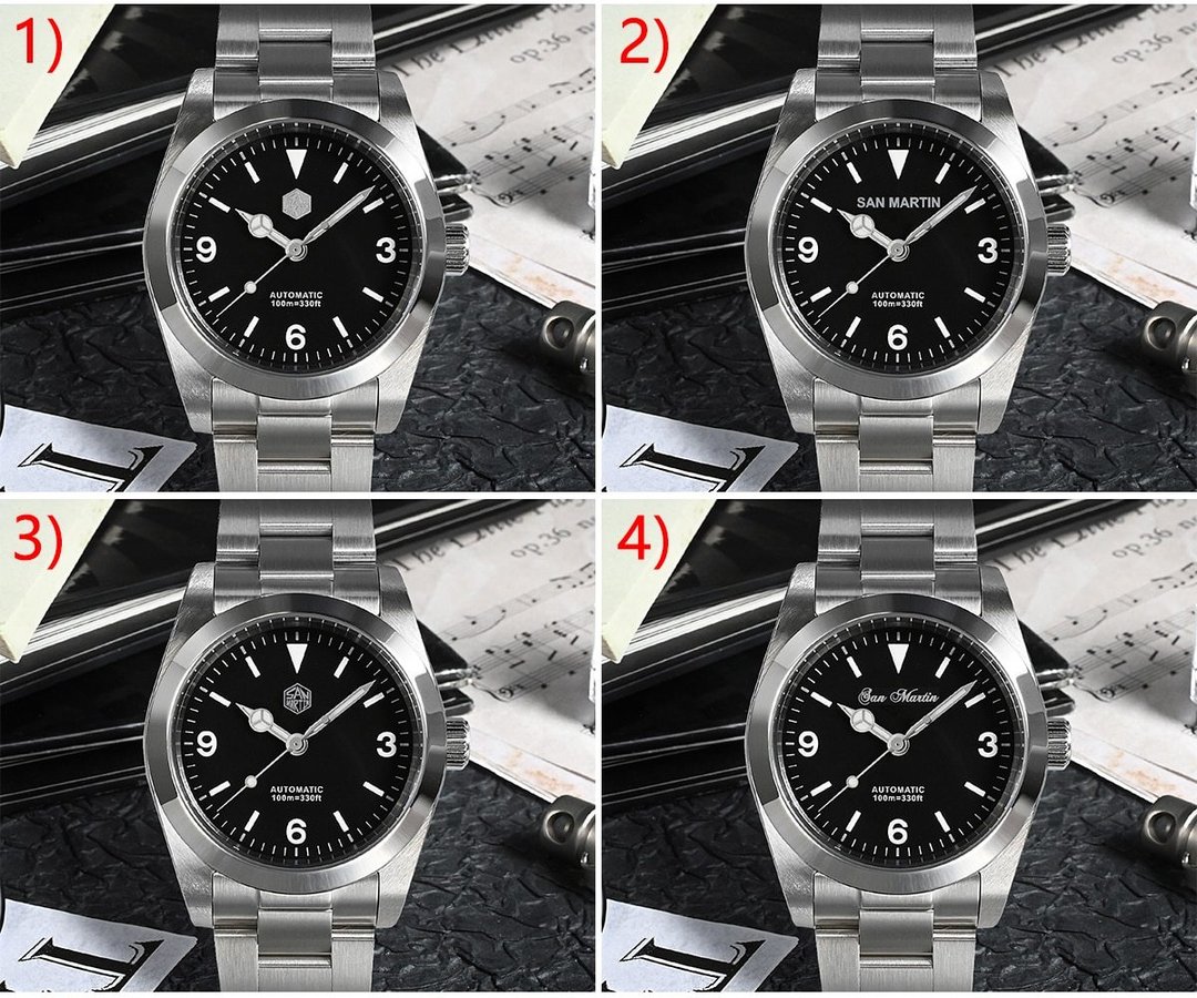 New Explorer Style San Martin 36mm SN021-G Vintage Men WatchSan Martin Watch San Martin Watch StoreSan Martin Watches
