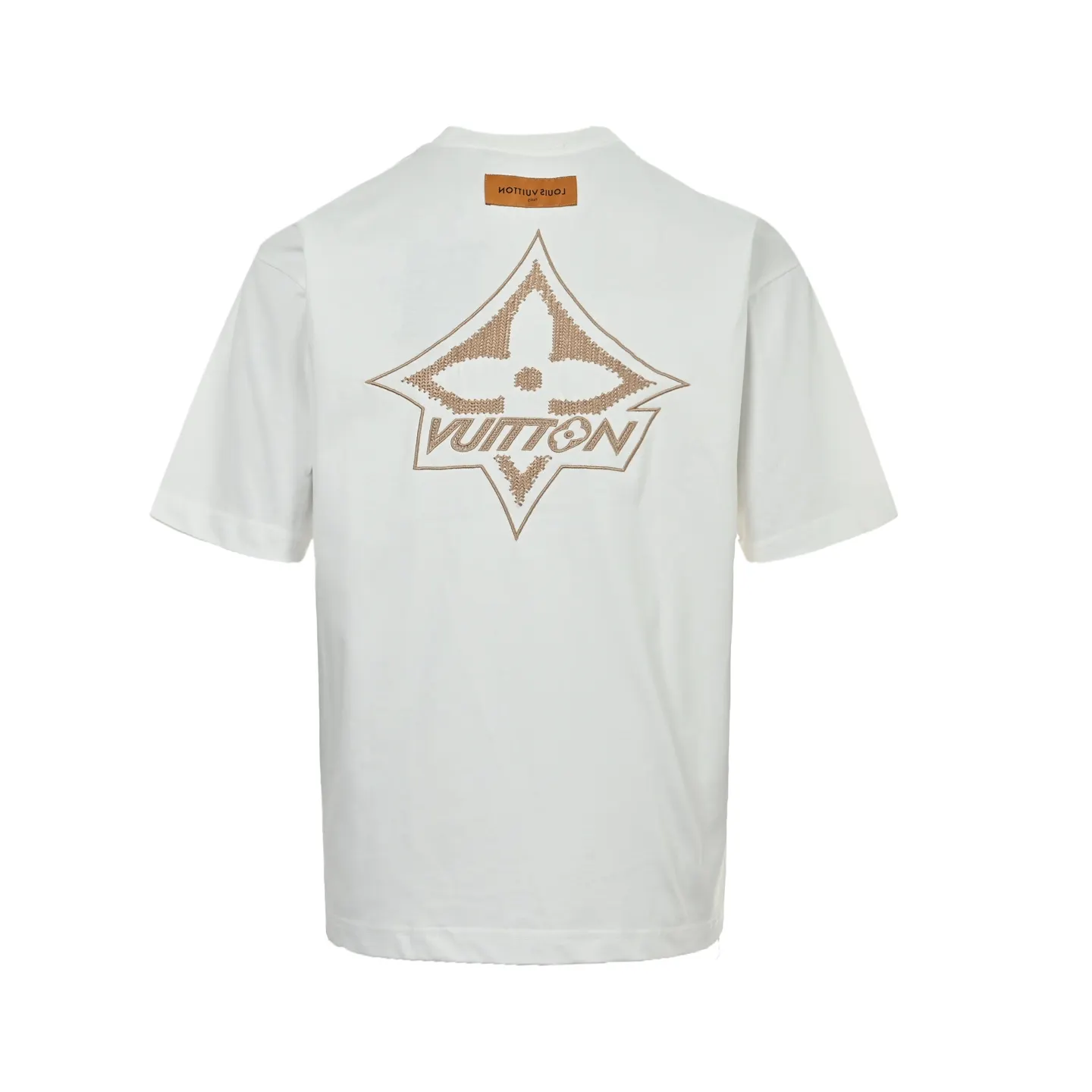 Back view of white t-shirt