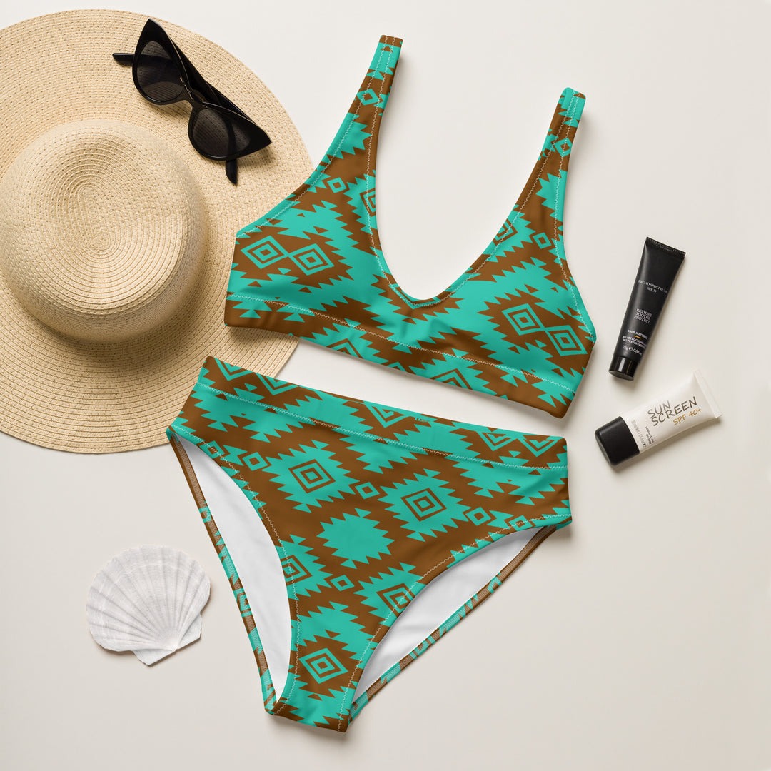 Ethnic Aztec Print Bikini Set