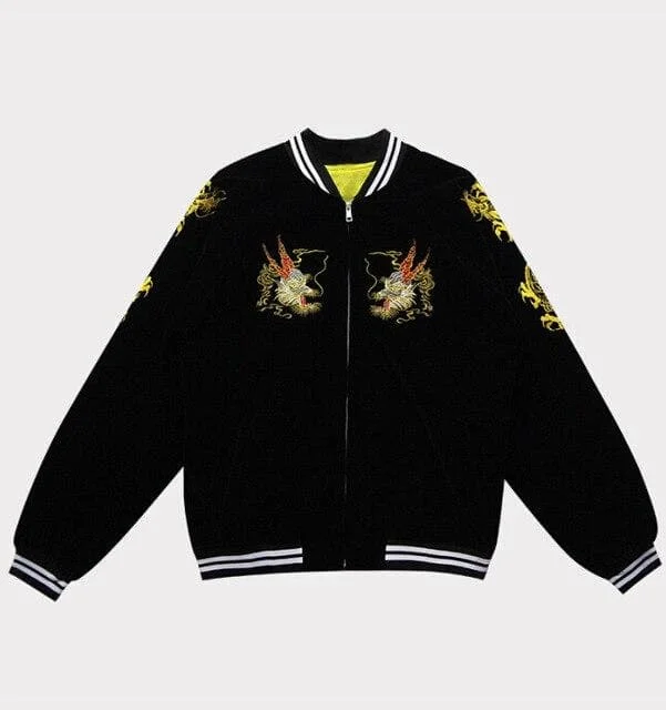 Dragon Zipper Bomber Baseball Jacket SP14950