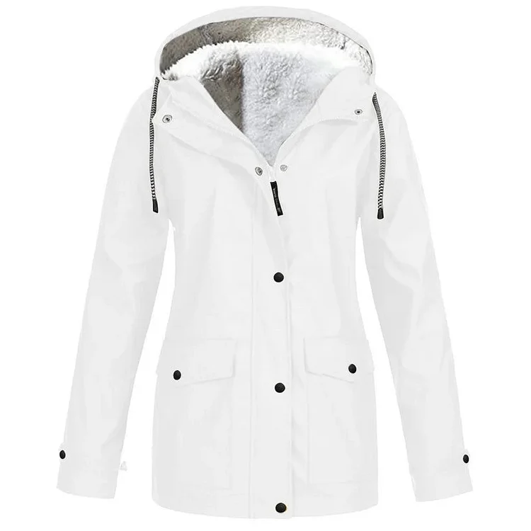 Pousbo® Women's Fleece Button Up Winter Jacket