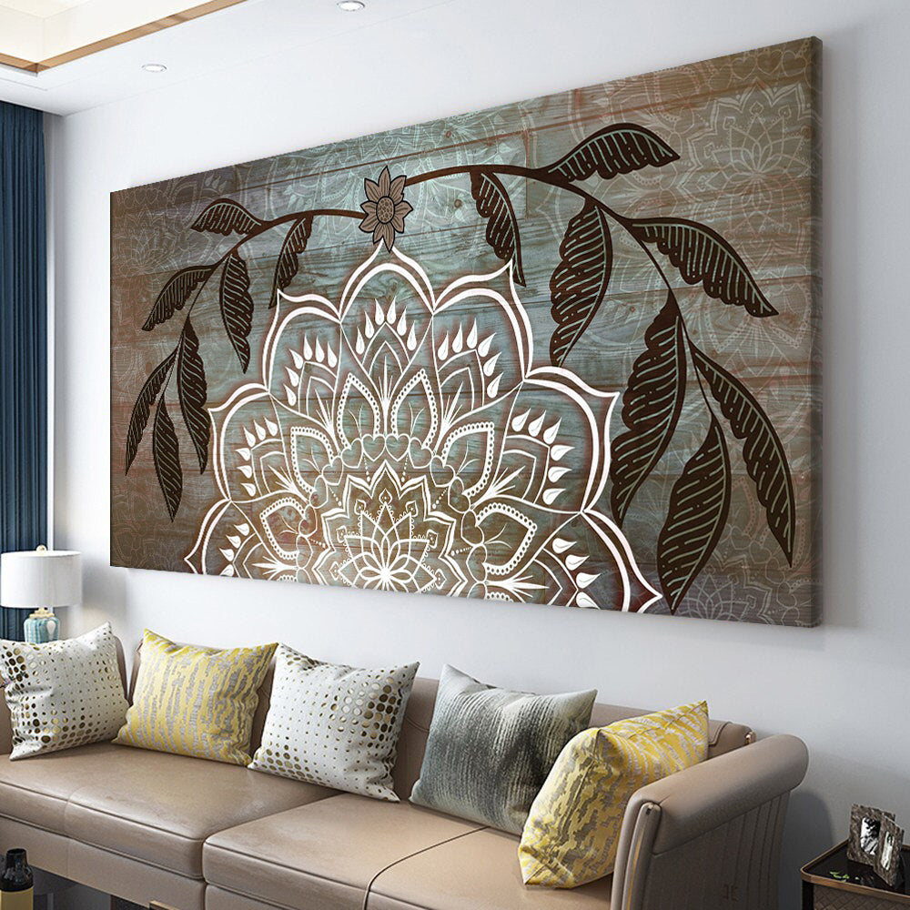 Boho Mandala Canvas Wall Art