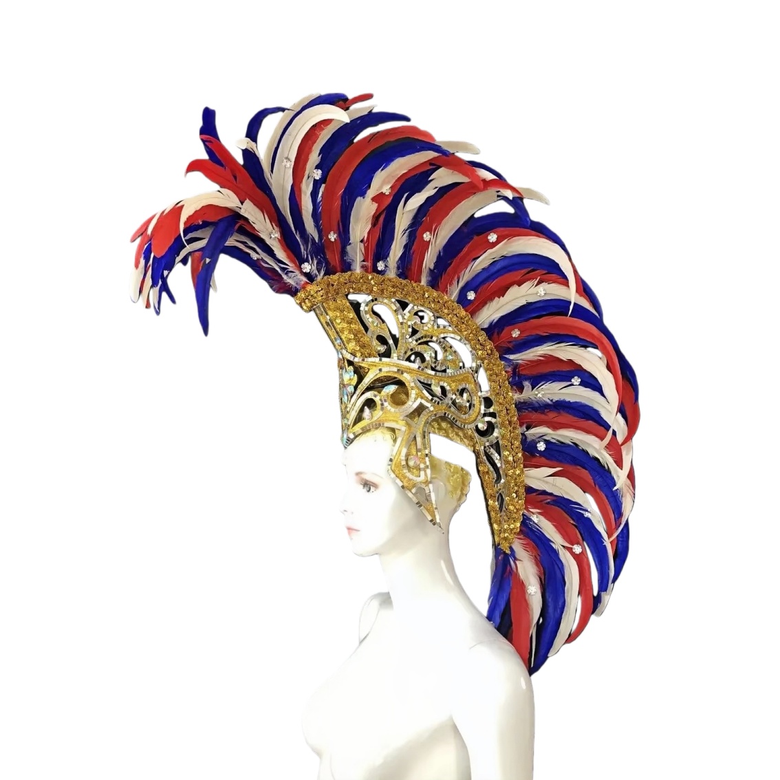 VCSHOES Dance party costumes evening gowns weddings street dances carnival costumes dance costumes belly dances Red purple black hat