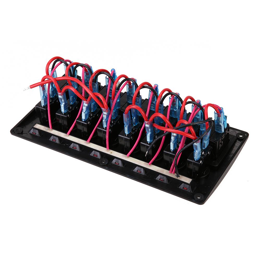 Waterproof Car Marine Boat 8 Gang Rocker Switch Panel with Circuit Breaker, 501 Original
Waterproof Car Marine Boat 8 Gang Rocker Switch Panel with Circuit Breaker, 501 Original