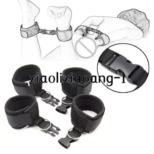 pornhint Pornhint Couples Slaver Cotton Neck Handcuffs Nylon Binding Restraints Collar Fetishs Libido