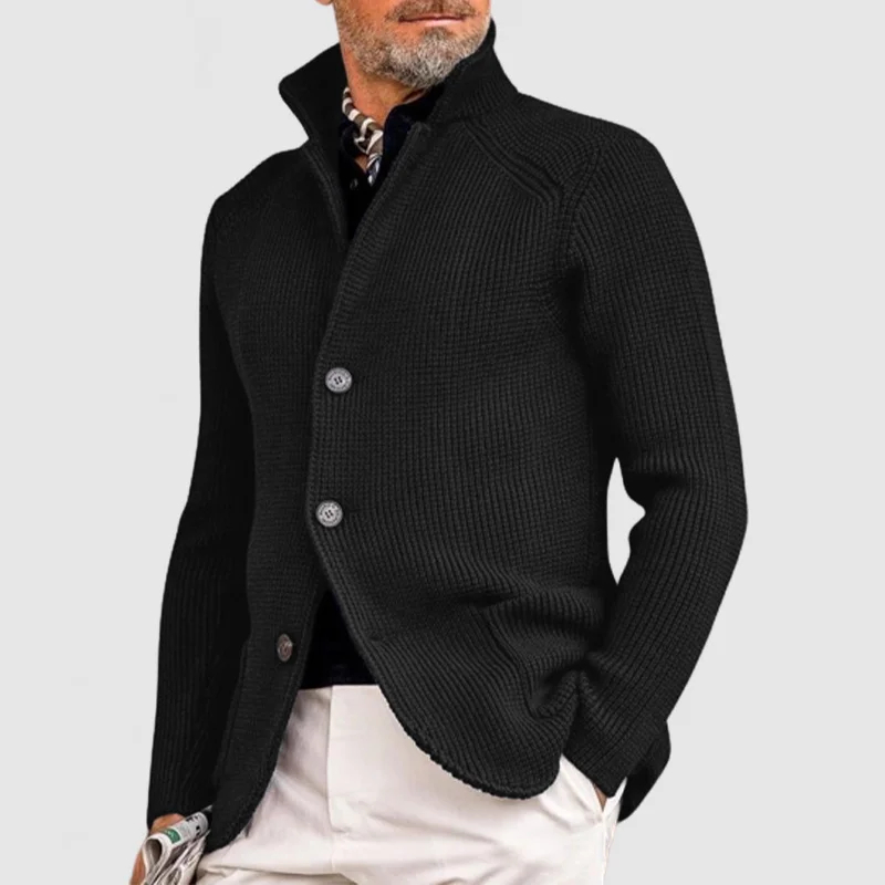 Men's Elegant Lapel Knitted Pocket Jacket( NEW )