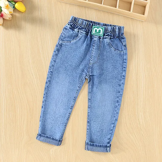 【3Y-10Y】Unisex Casual Solid Color Washing Water Jeans