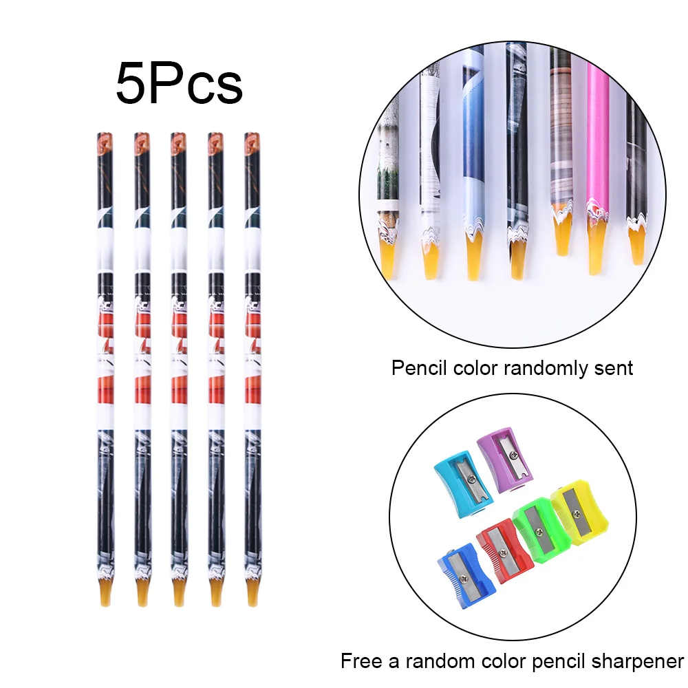 5D Diamond Painting Point Drill Pen with Clay Sharpener DIY Sticky Crafts (5PCS)