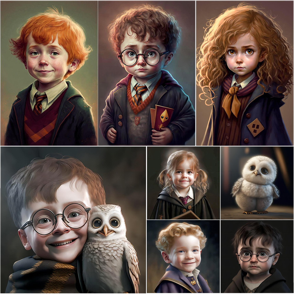 Harry Potter Stickers, Luna Lovegood, Draco Malfoy, Weasley Twins, Ron,  Hermione Grainger, Hufflepuff, Slytherin, Ravenclaw, Gryffindor