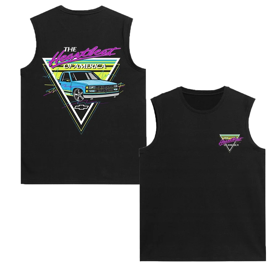 The Heartbeat Of America Print Men's Tank - Devcarry
