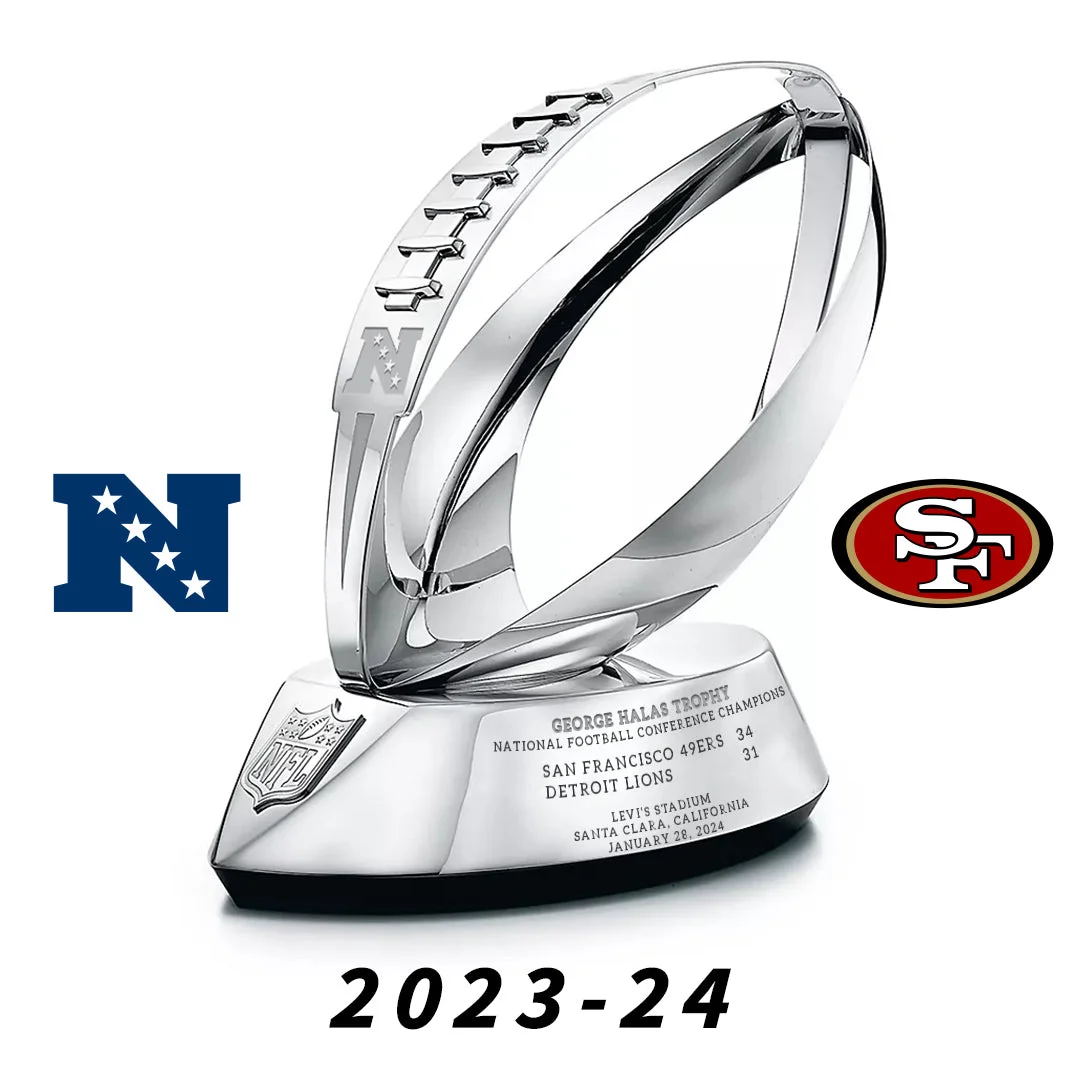 [NFL]Metal Version 2023-24 Season San Francisco 49ers The George Halas Trophy NFC Full Size