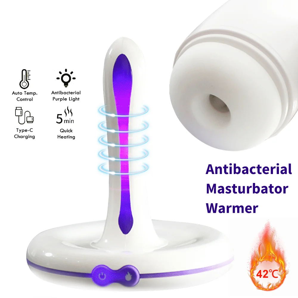 Intelligent Cleaning Ultraviolet Masturbation Cup Heating Dryer - Rose Toy