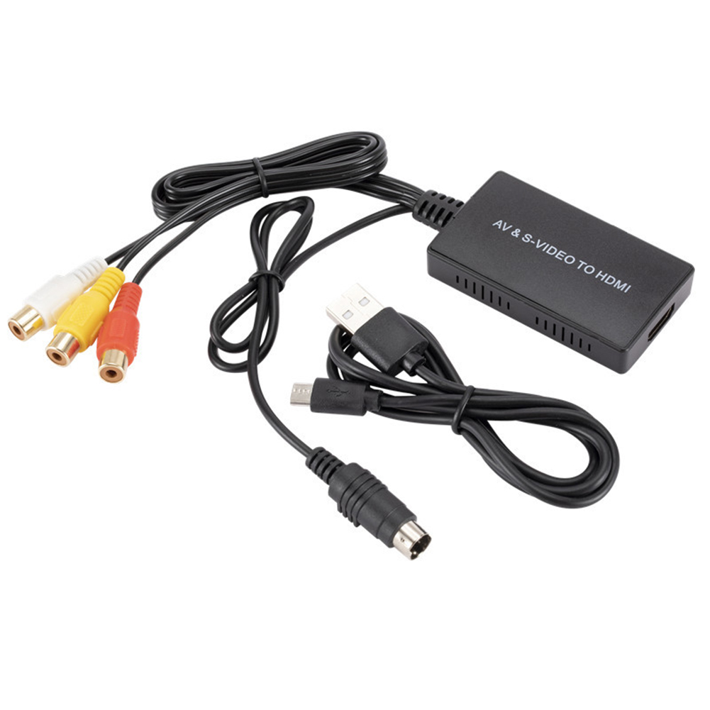 RCA / AV S-Video to HDMI-compatible Converter Audio Video Adapter Black, 501 Original
RCA / AV S-Video to HDMI-compatible Converter Audio Video Adapter Black, 501 Original