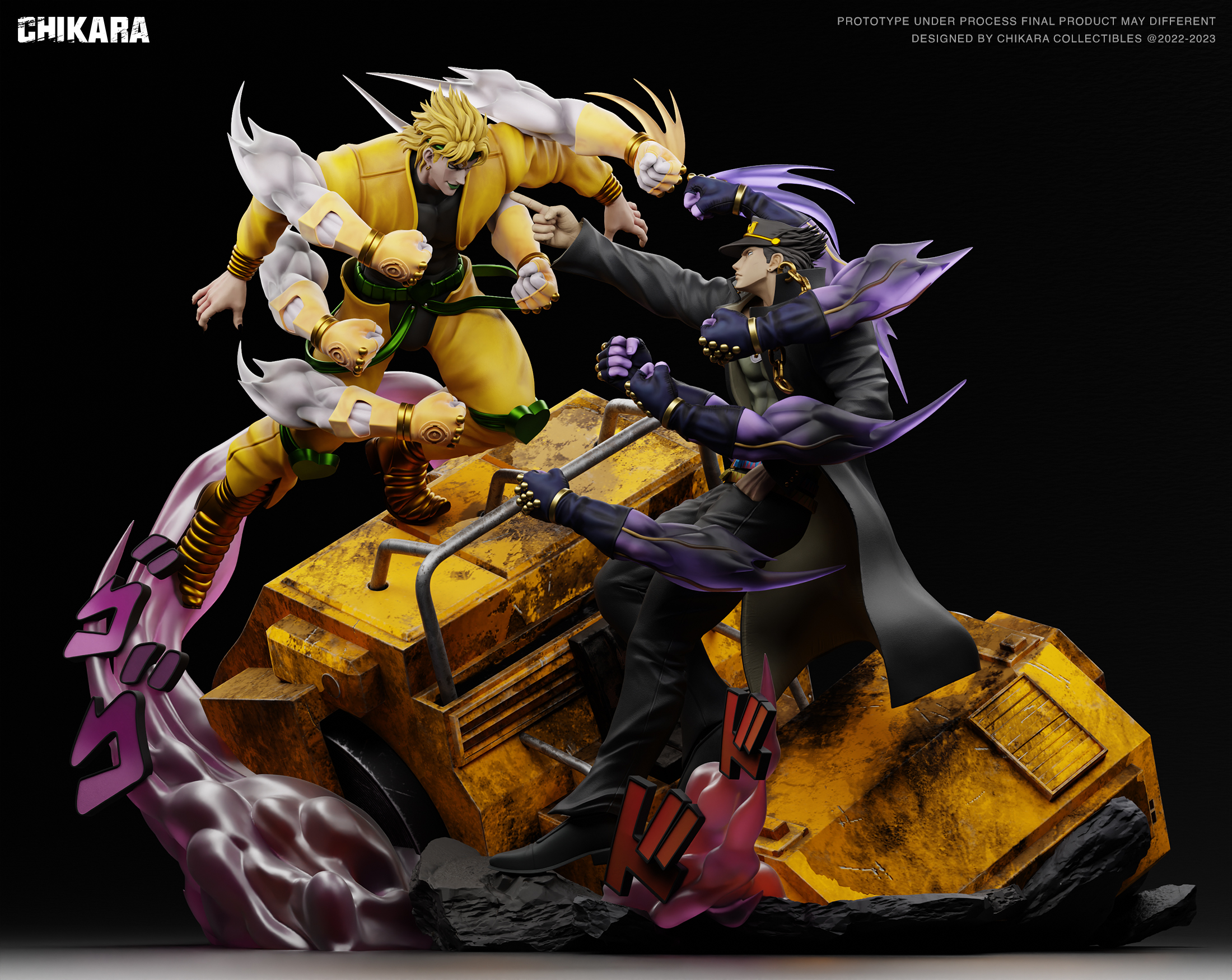 【未開封】ジョジョThe Animation J-WORLD 承太郎×DIO PRE-ORDER CHIIKARA Studio - JoJo's Bizarre Adventure Kujō Jōtarō