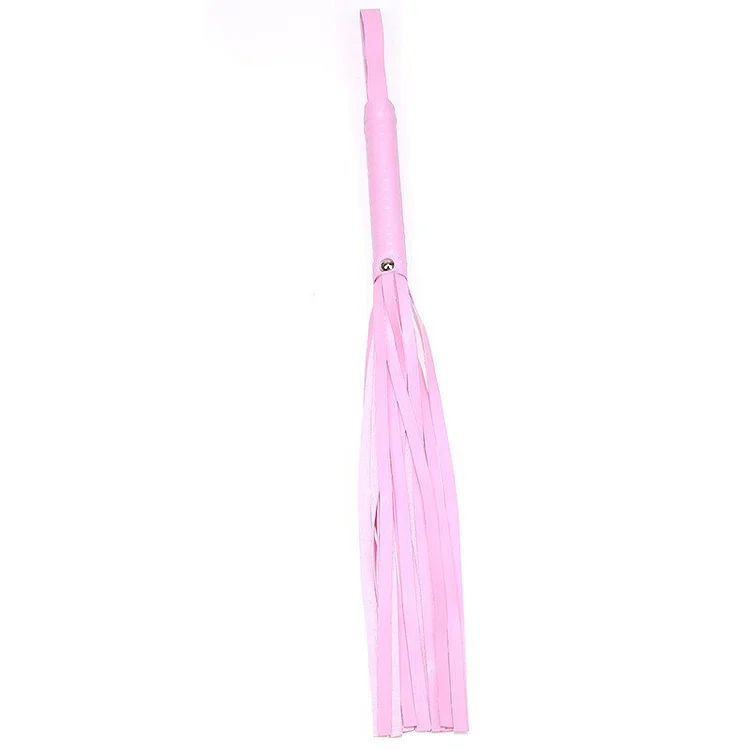 Leather Floggers Red Pink And Black Adult Toys