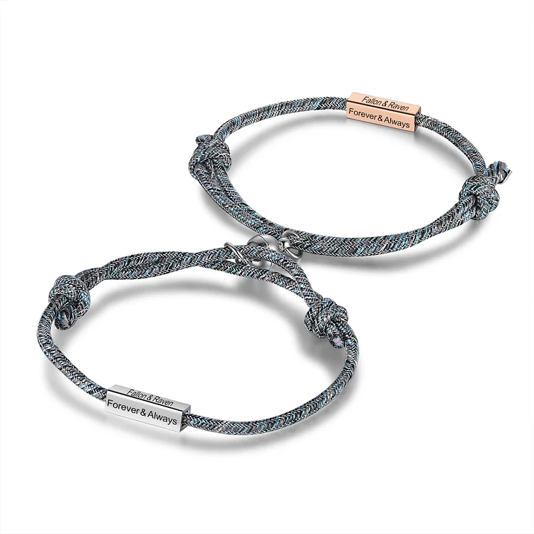 Couple Magnetic Bracelet Personalized Matching Bracelet Custom Couple Gifts