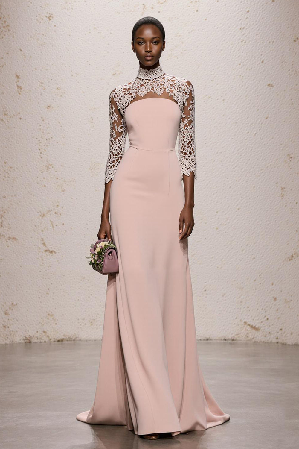 light pink high neck dress Jasmine Halter Maxi Dress, in Light Pink Luxe Satin, Size: XS | Show Me Your Mumu