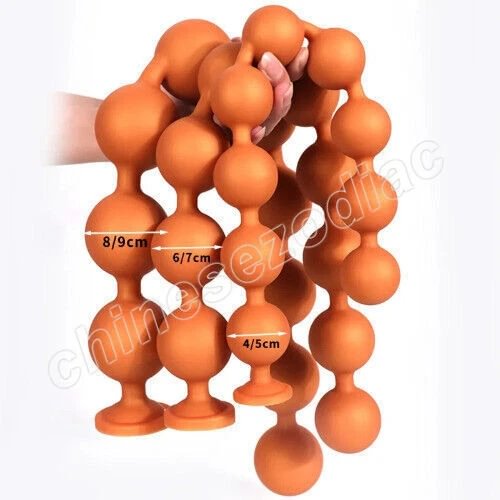 pornhint Pornhint 66cm Super Long Anal Beads Big Buttplug Balls Anal Stimulation Pull Bead Dildo BDSM