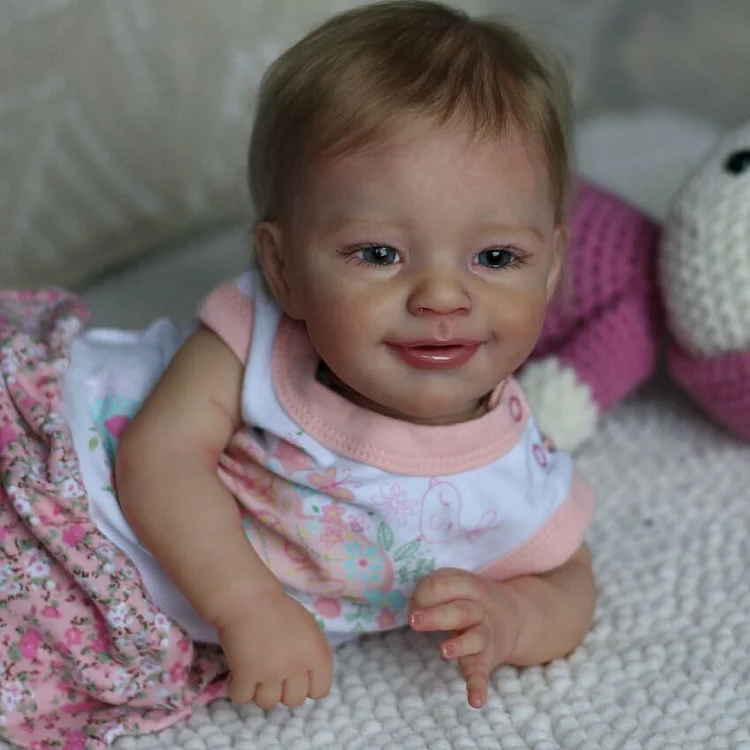  20'' Lifelike Soft Touch Cloth Body Reborn Baby Toddler Doll Girl with Smile Face Named Myra - Reborndollsshop®-Reborndollsshop®
