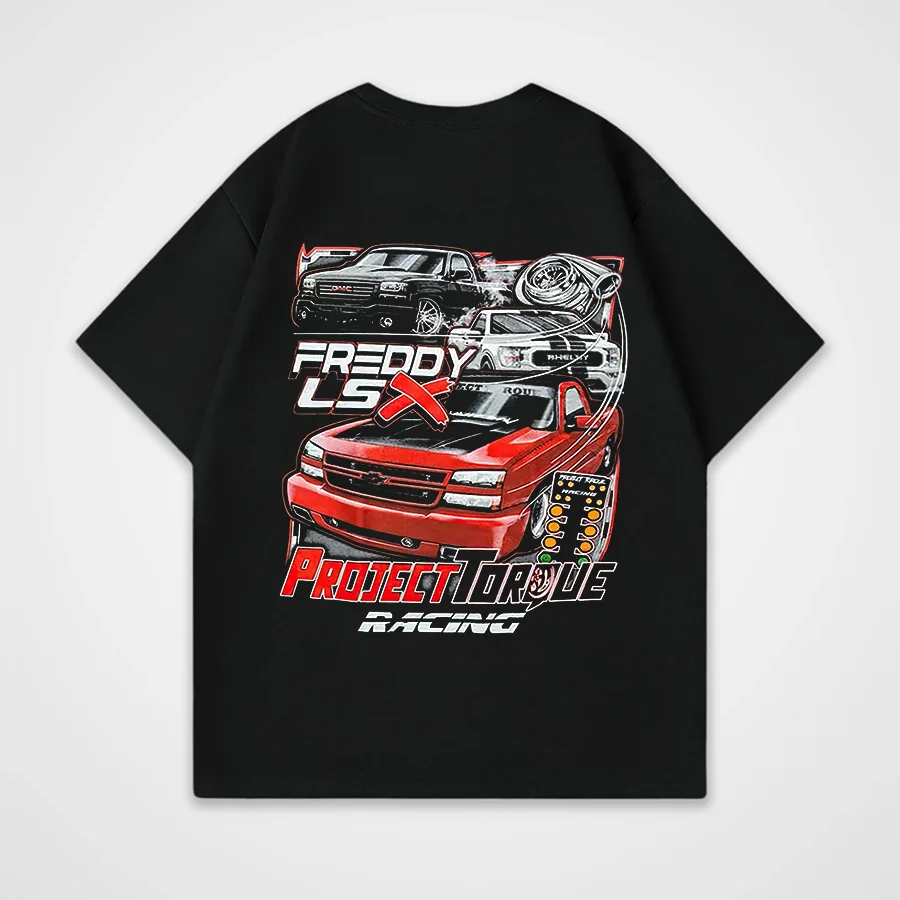Project Torque Racing Printed Unisex Oversized T-shirt - Devcarry