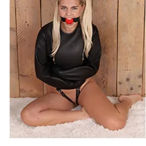 pornhint Pornhint Pure Cowhide Leather BDSM Bondage Strait Jacket - Leather Bondage Nipple Zipper Strait Jacket - Leather BDSM Restraint - Sex Game