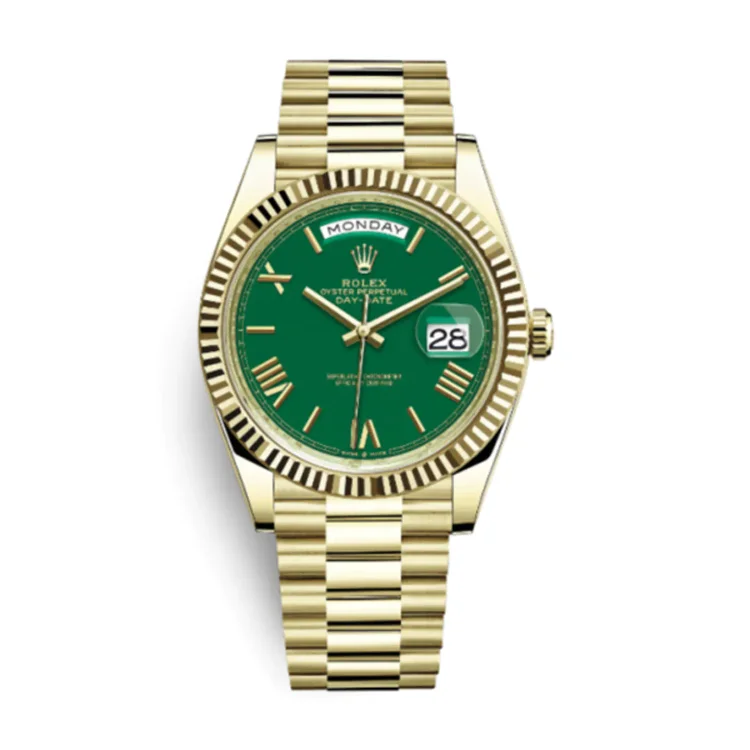 Rolex Day-Date Oyster 40 mm Yellow Gold Green Dial 228238